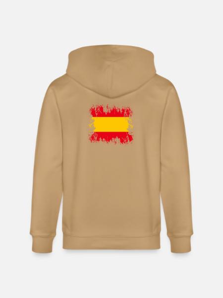 Espana Spain - Stanley/Stella Cultivator Organic Zip Hoodie - latte