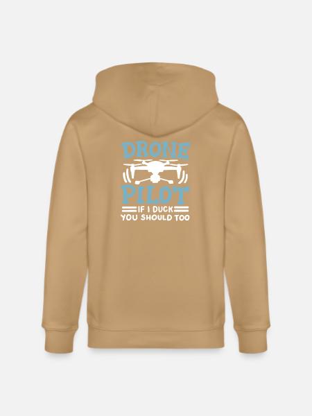 Drone Pilot - Stanley/Stella Cultivator Organic Zip Hoodie - latte