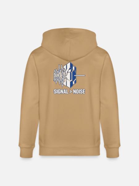 Professional Signal Logic Tee - Stanley/Stella Cultivator Organic Zip Hoodie - latte