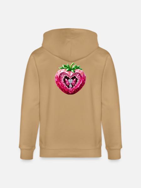 UNIQUELY DELICIOUS - Stanley/Stella Cultivator Organic Zip Hoodie - latte