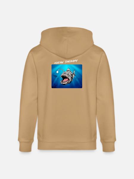 Ocean_Therapy - Stanley/Stella Cultivator Organic Zip Hoodie - latte
