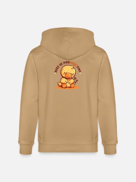 Rest is Producktive - Stanley/Stella Cultivator Organic Zip Hoodie - latte