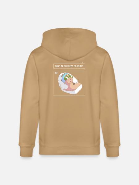 Funny Money Meme Trending - Stanley/Stella Cultivator Organic Zip Hoodie - latte