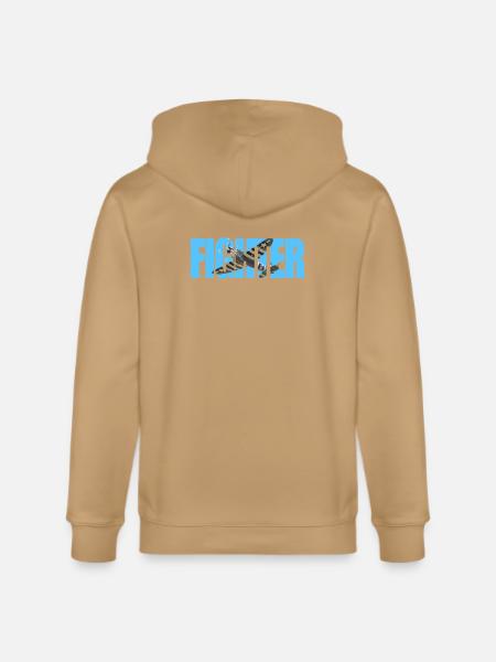 P-47 Thunderbolt - Stanley/Stella Cultivator Organic Zip Hoodie - latte