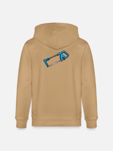 Hacksaw iron saw | Eisensäge - Stanley/Stella Cultivator Organic Zip Hoodie - latte