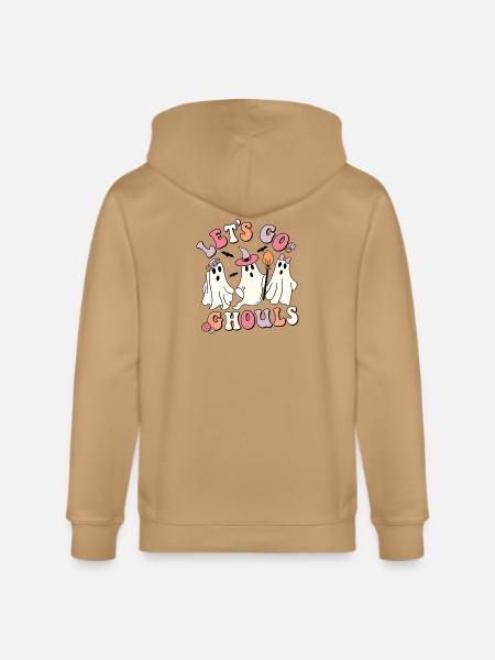 Let's Go Ghosts - Stanley/Stella Cultivator Organic Zip Hoodie - latte