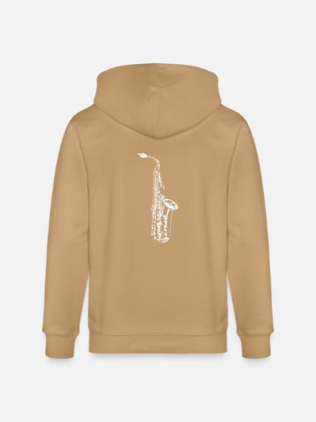 Sax - Stanley/Stella Cultivator Organic Zip Hoodie - latte