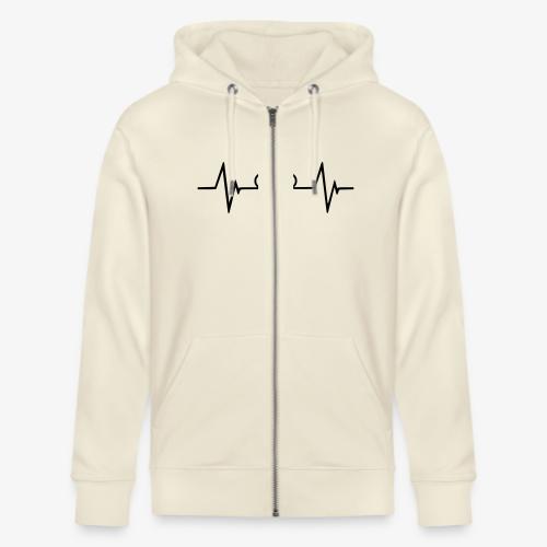 Bicycle Hearbeat - Stanley/Stella Cultivator Organic Zip Hoodie