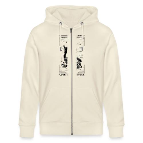 Retro Roller Skate T-Shirt - Stanley/Stella Cultivator Organic Zip Hoodie