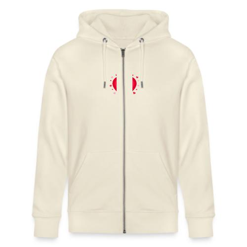 Layered Red & Pink Heart – Cute Valentine Love - Stanley/Stella Cultivator Organic Zip Hoodie