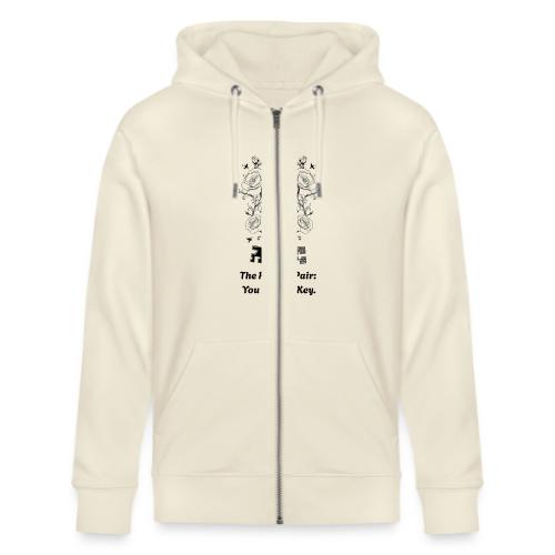 Valentine love keys - Stanley/Stella Cultivator Organic Zip Hoodie