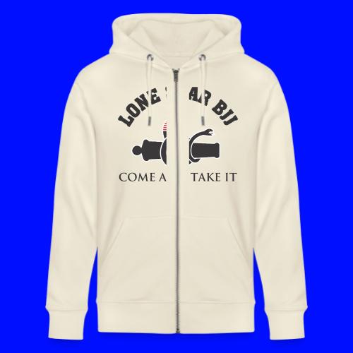 Lone Star BJJ - Come and Take It - Black and Red - Stanley/Stella Cultivator Organic Zip Hoodie