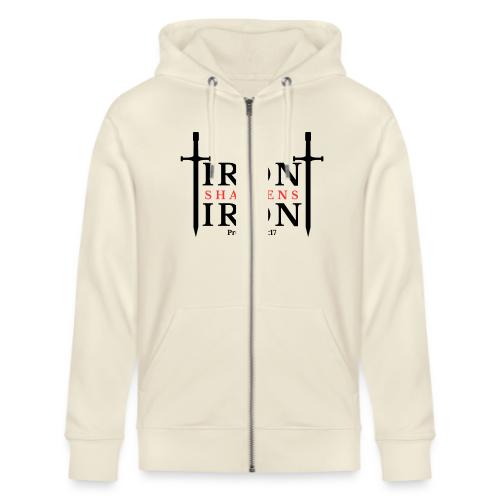 Iron Sharpens Iron - Proverbs 27:17 (Black & Red) - Stanley/Stella Cultivator Organic Zip Hoodie