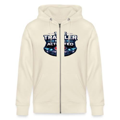 Time Traveler Mode – Futuristic Neon Sci-Fi Tee - Stanley/Stella Cultivator Organic Zip Hoodie