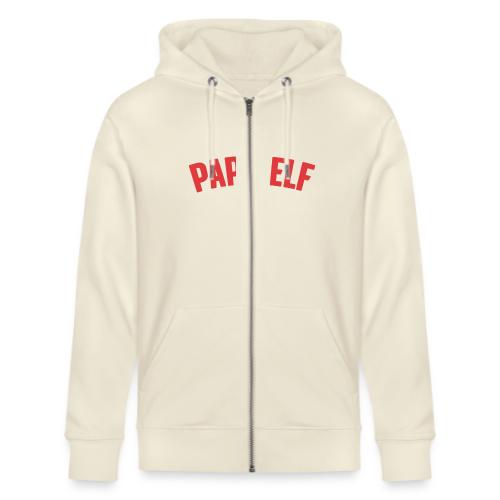 Papa Elf in Red - Stanley/Stella Cultivator Organic Zip Hoodie