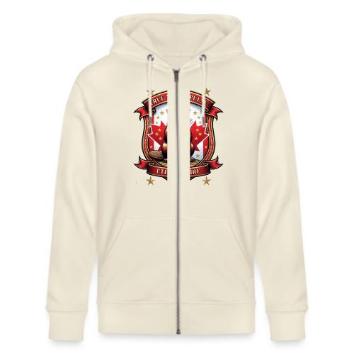Canada Beaver Crest T-Shirt, Pride Badge Gift - Stanley/Stella Cultivator Organic Zip Hoodie