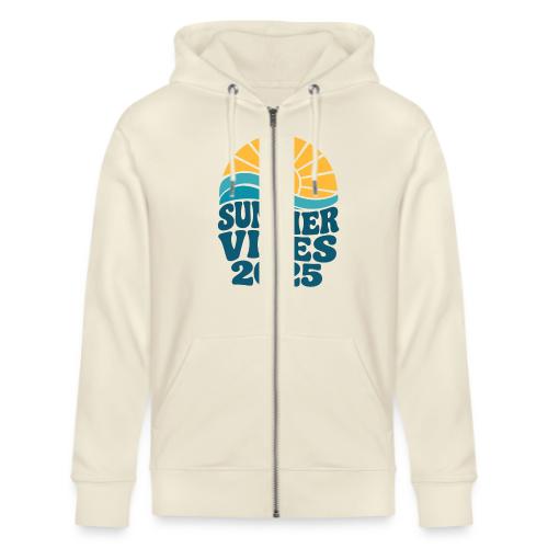 Summer Vibes 2025 Retro Sunset T-Shirt | Fun Beach - Stanley/Stella Cultivator Organic Zip Hoodie