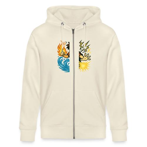 Anime Elemental Warriors | Fire, Water, Lightning - Stanley/Stella Cultivator Organic Zip Hoodie
