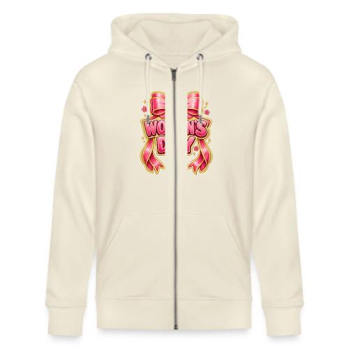 Cute Pink Bow Women’s Day Feminist Symbol - Stanley/Stella Cultivator Organic Zip Hoodie