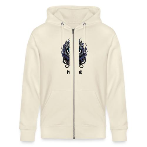 Alpha Predator Wolf Fierce Neon Eyes - Stanley/Stella Cultivator Organic Zip Hoodie