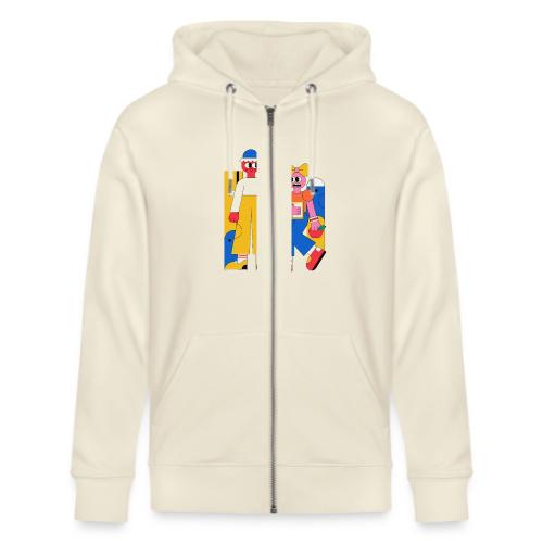 Bold Geometric Duo Pop Art - Stanley/Stella Cultivator Organic Zip Hoodie