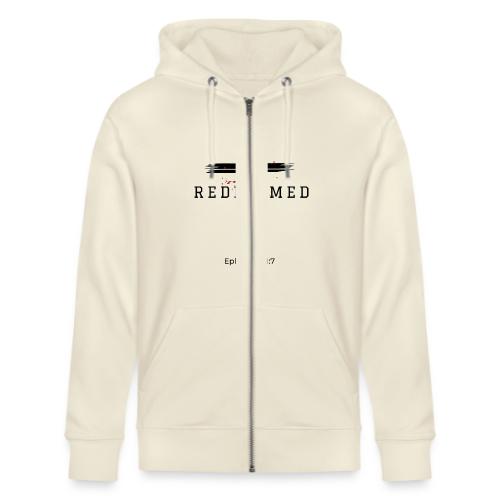 Redeemed by the blood of Jesus - Ephesians 1:7 - Stanley/Stella Cultivator Organic Zip Hoodie
