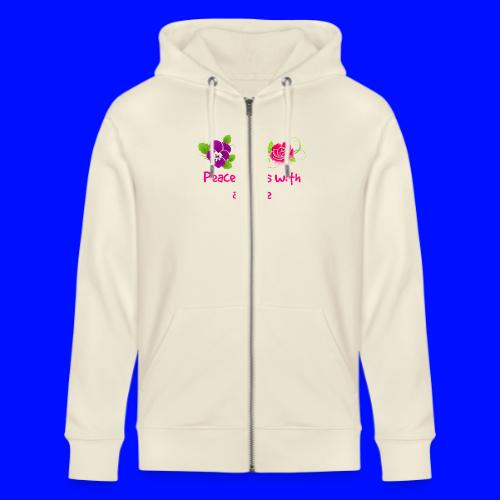peace begins with a smile - Stanley/Stella Cultivator Organic Zip Hoodie