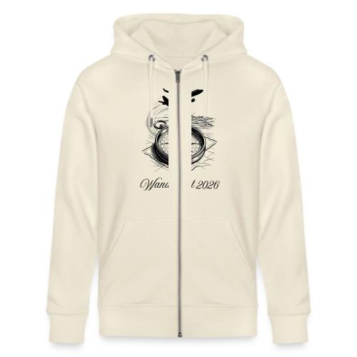 Wanderlust 2026 T-Shirt | Minimalist Travel Plane - Stanley/Stella Cultivator Organic Zip Hoodie