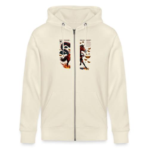 Year of the Horse Victory T Shirt, Lunar New Year - Stanley/Stella Cultivator Organic Zip Hoodie