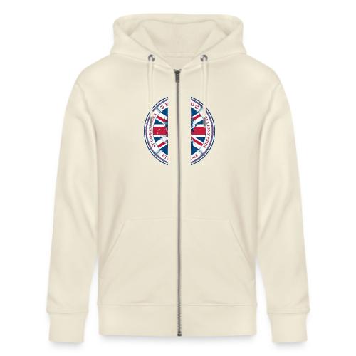 England Lion Emblem T Shirt, Flag Pride Gift - Stanley/Stella Cultivator Organic Zip Hoodie
