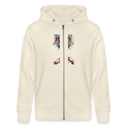 Toasting Hands T-Shirt Confetti Shower Premium - Stanley/Stella Cultivator Organic Zip Hoodie