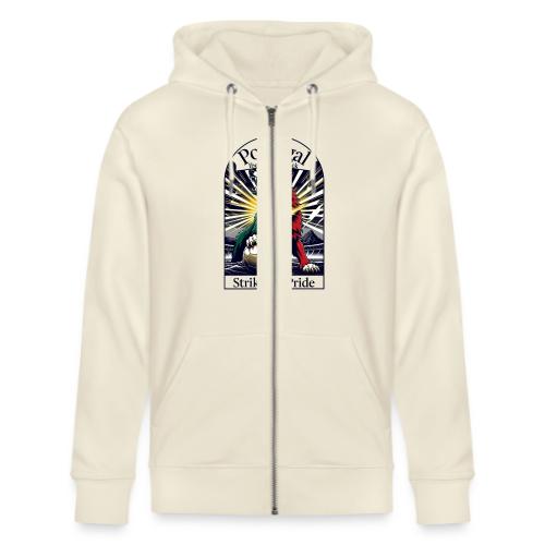 Portugal Iberian Wolf Soccer T Shirt, Pride Gift - Stanley/Stella Cultivator Organic Zip Hoodie