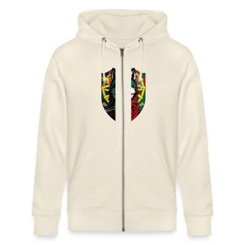 Portugal Iberian Wolf Soccer T Shirt,Football Gift - Stanley/Stella Cultivator Organic Zip Hoodie