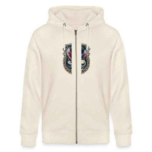 USA Eagle Vanguard T-Shirt,American Flag PrideGift - Stanley/Stella Cultivator Organic Zip Hoodie