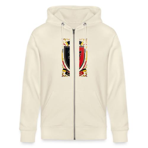 Belgium Lion Crest T-Shirt, Belgian Flag Gift - Stanley/Stella Cultivator Organic Zip Hoodie