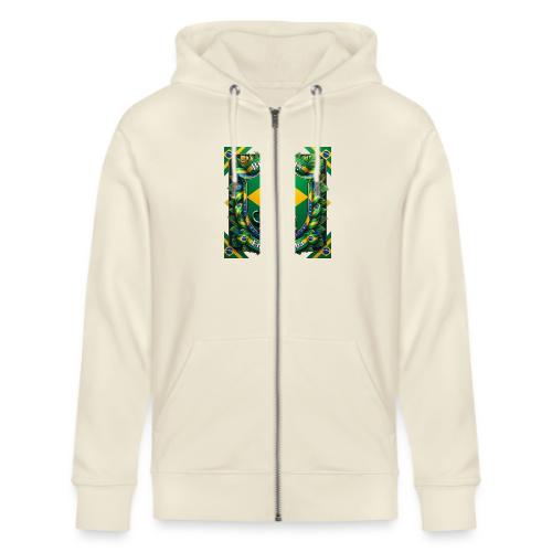Brazil Jaguar Glory T-Shirt, Flag Pride Badge Gift - Stanley/Stella Cultivator Organic Zip Hoodie