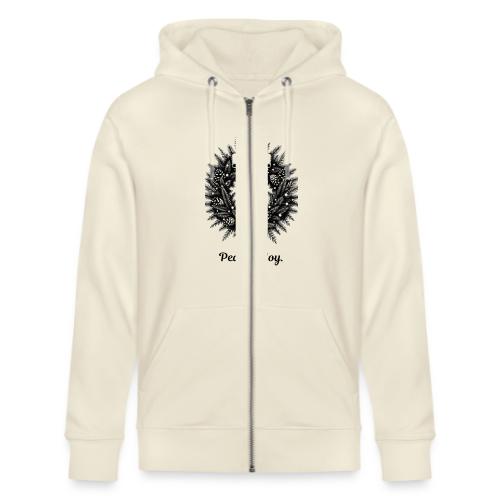 Peace & Joy T-Shirt | Minimalist Elegant Christmas - Stanley/Stella Cultivator Organic Zip Hoodie