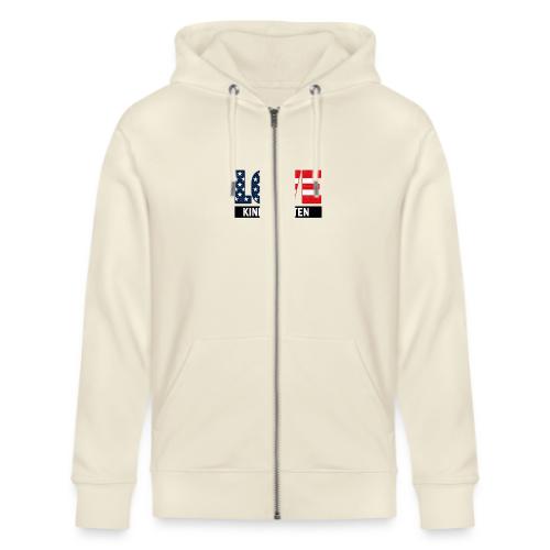 Love Kindergarten Patriotic Graduation - Stanley/Stella Cultivator Organic Zip Hoodie