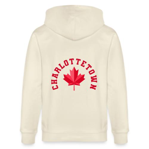 Charlottetown with maple leaf - Stanley/Stella Cultivator Organic Zip Hoodie