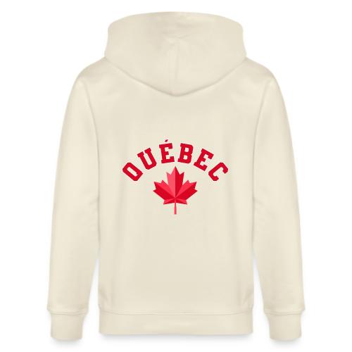 Quebec with maple leaf - Stanley/Stella Cultivator Organic Zip Hoodie