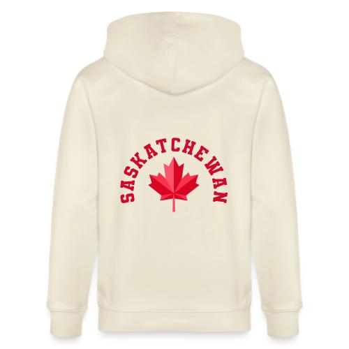 Saskatchewan with maple leaf - Stanley/Stella Cultivator Organic Zip Hoodie
