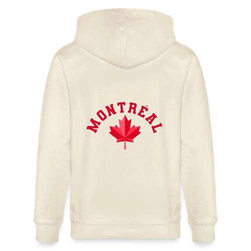 Montréal with maple leaf - Stanley/Stella Cultivator Organic Zip Hoodie