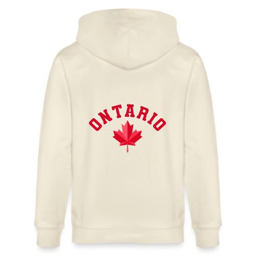 Ontario with maple leaf - Stanley/Stella Cultivator Organic Zip Hoodie