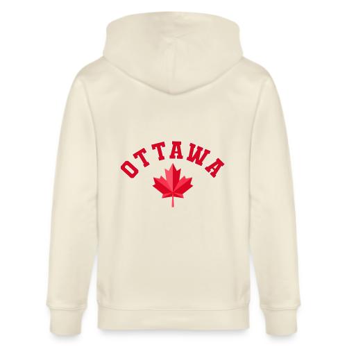 Ottawa with maple leaf - Stanley/Stella Cultivator Organic Zip Hoodie