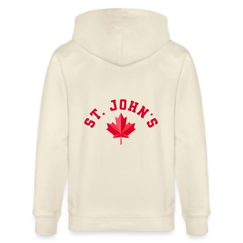 St. John's with maple leaf - Stanley/Stella Cultivator Organic Zip Hoodie
