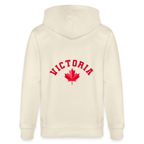 Victoria with maple leaf - Stanley/Stella Cultivator Organic Zip Hoodie