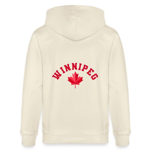 Winnipeg with maple leaf - Stanley/Stella Cultivator Organic Zip Hoodie