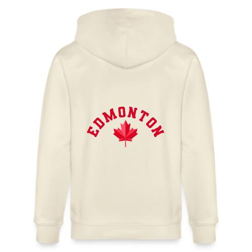 Edmonton with maple leaf - Stanley/Stella Cultivator Organic Zip Hoodie