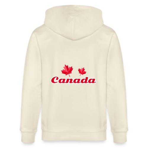 Canada with two maple leaves - Stanley/Stella Cultivator Organic Zip Hoodie