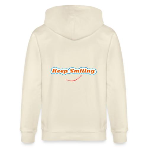 Keep Smiling Positive Vibes Graphic - Stanley/Stella Cultivator Organic Zip Hoodie